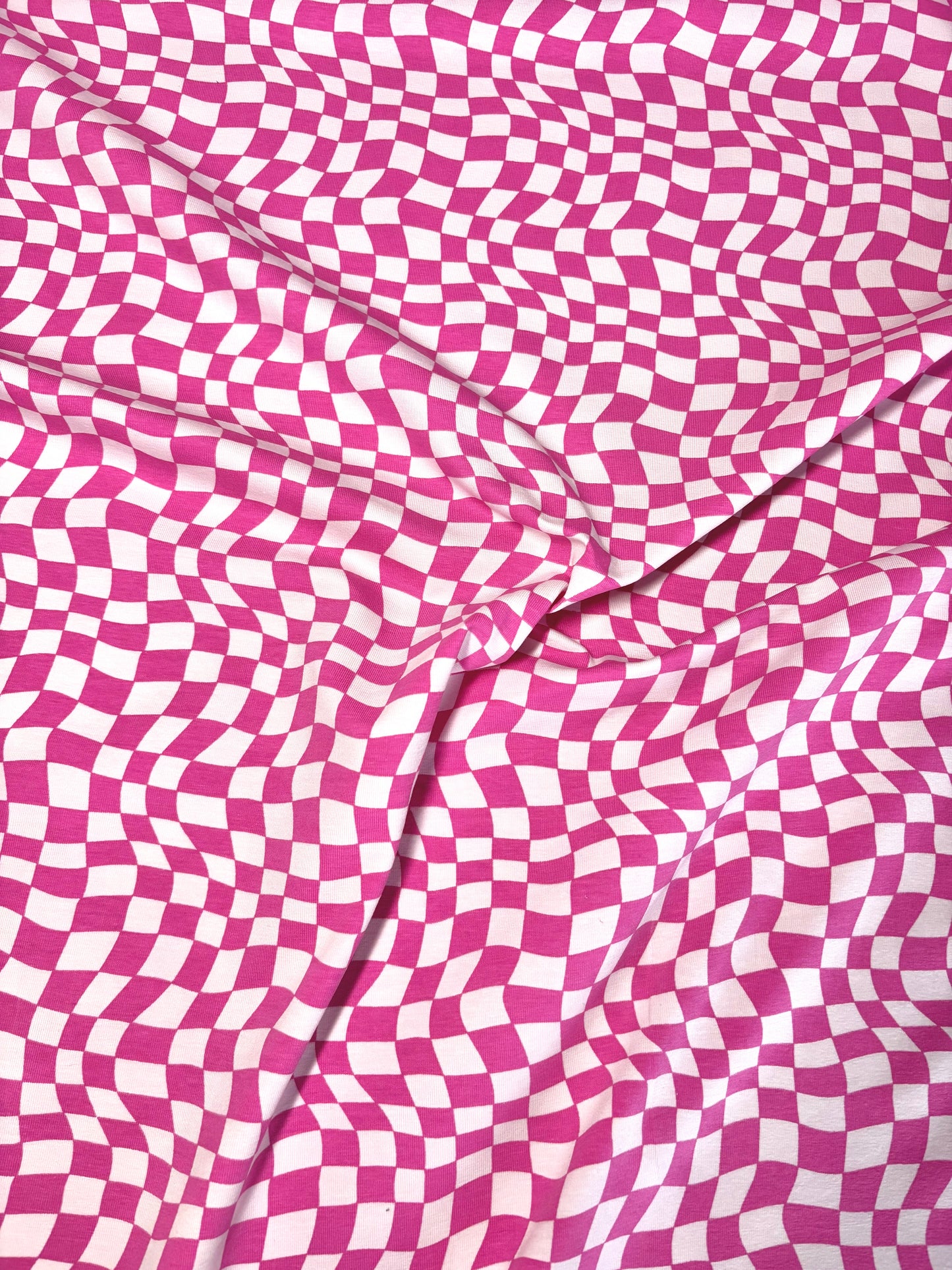 Trippy Checked Cotton Jersey