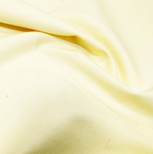 Rose & Hubble Plain Cotton - Butter Yellow