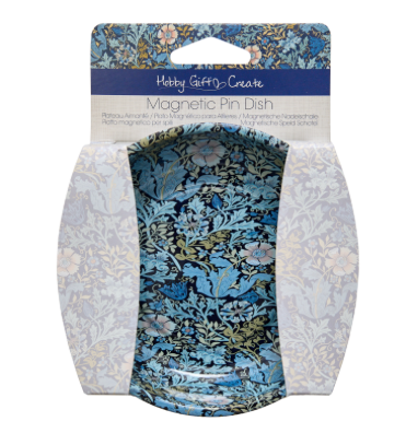 Magnetic Pin Dish - Blue Floral