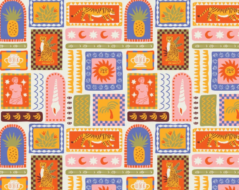 Summer Postcards Viscose Lawn - Little Johnny [PRE-ORDER]