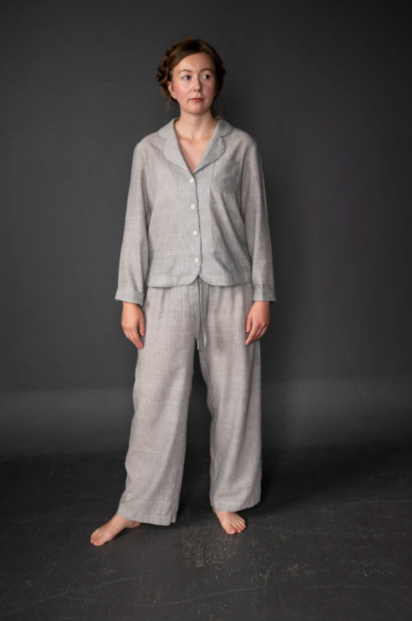 The Winnie PJs Kit - Pink Gingham Flannel