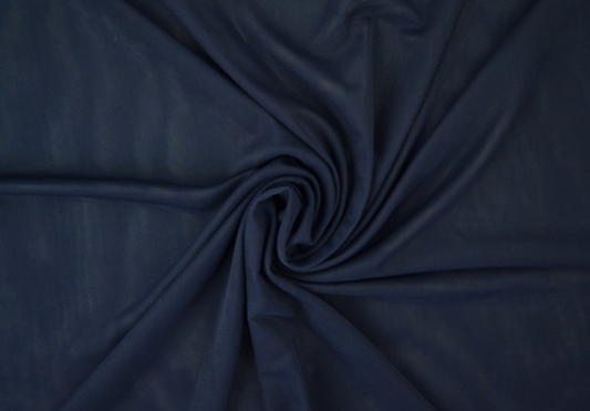 Lycra Mesh - Swimwear Lining - Navy - REMNANT - 180cm
