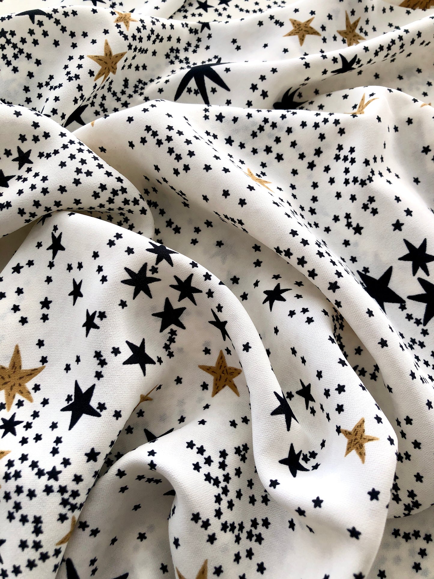 Sky Full Of Stars Viscose - Off White - REMNANT - 50cm