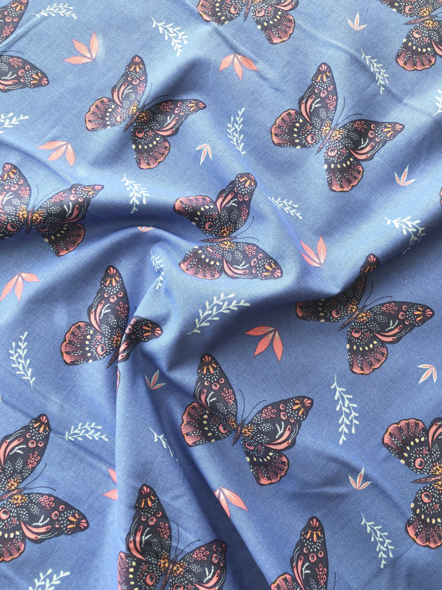 Enchanted Wings Cotton - REMNANT - 1m [FLAW]