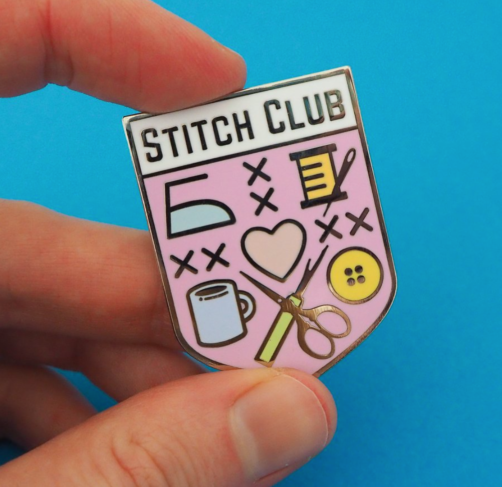 Pastel Stitch Club Enamel Pin - Hand Over Your Fairy Cakes