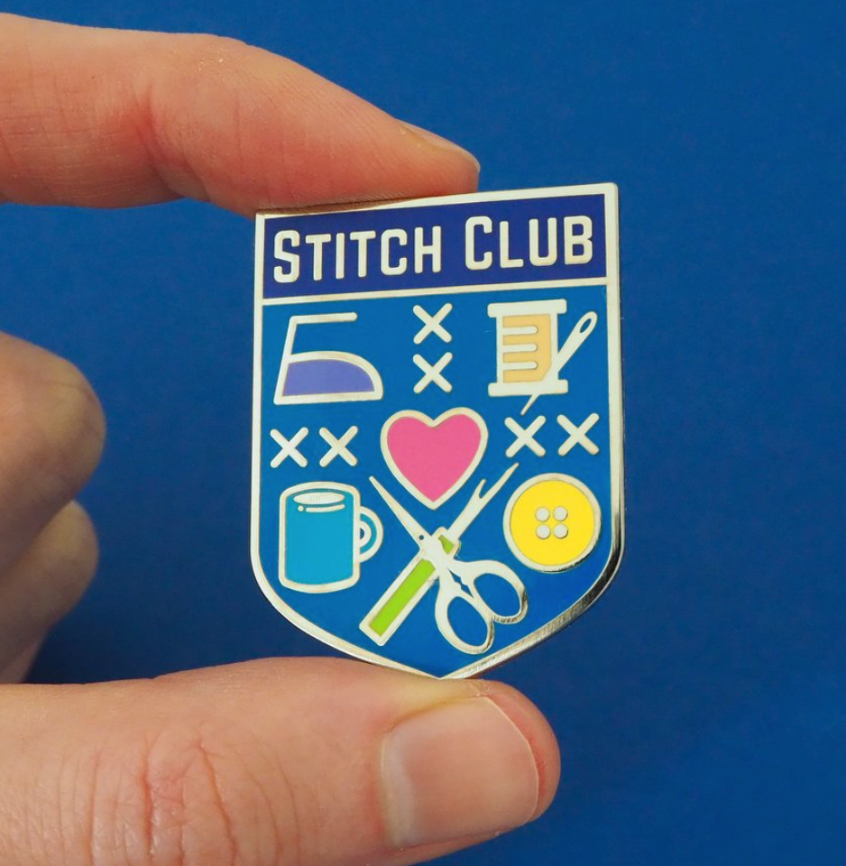 Bright Stitch Club Enamel Pin - Hand Over Your Fairy Cakes