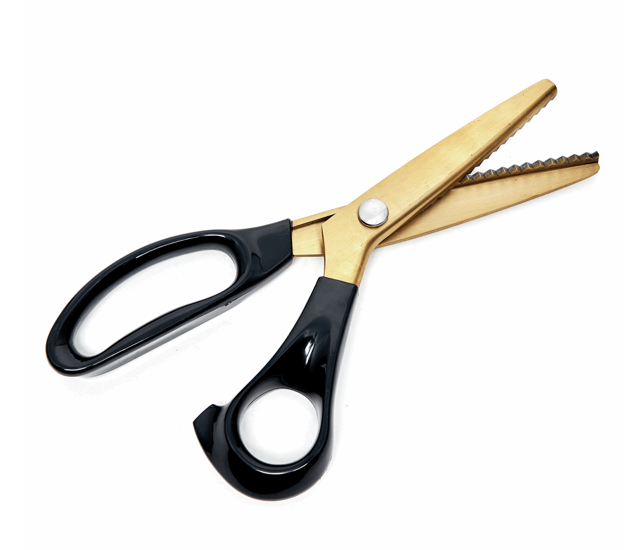 Brushed Gold Pinking Shears