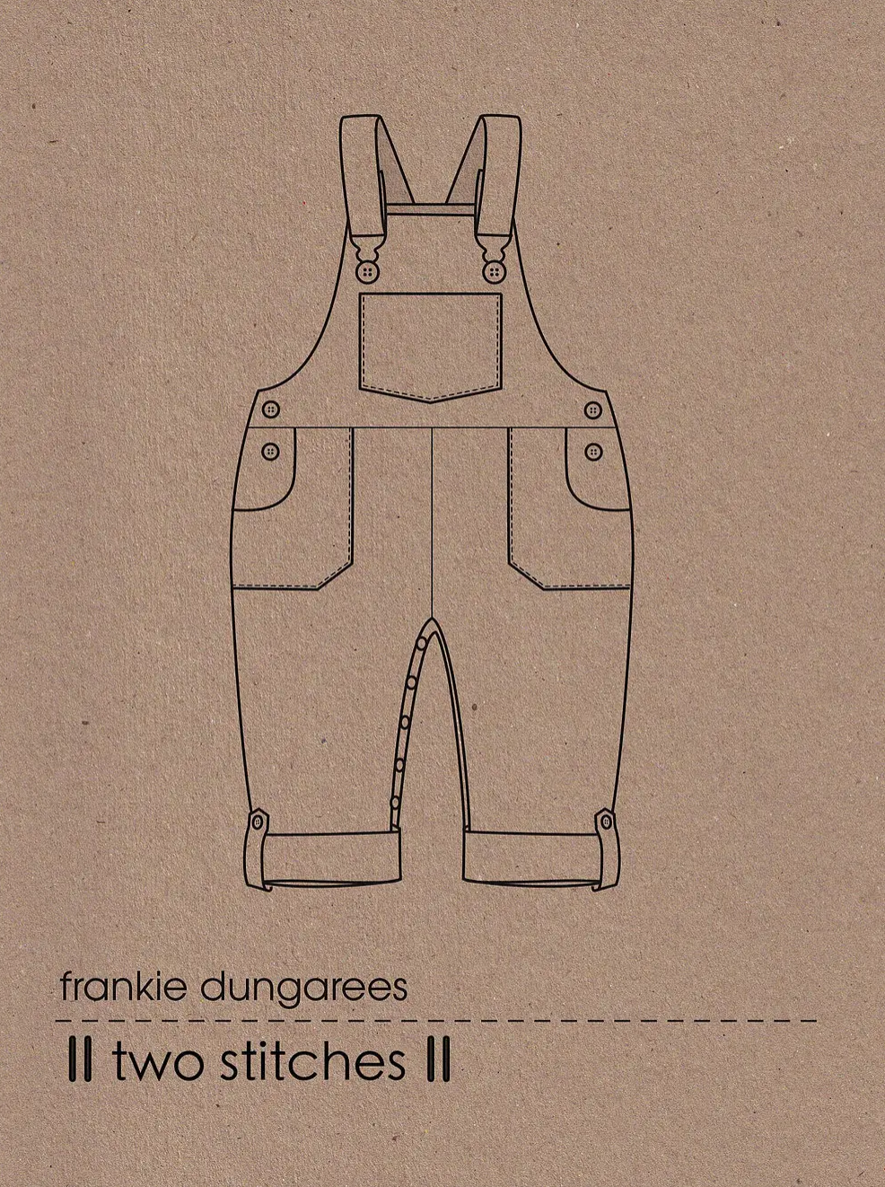 Frankie Dungarees - Two Stitches